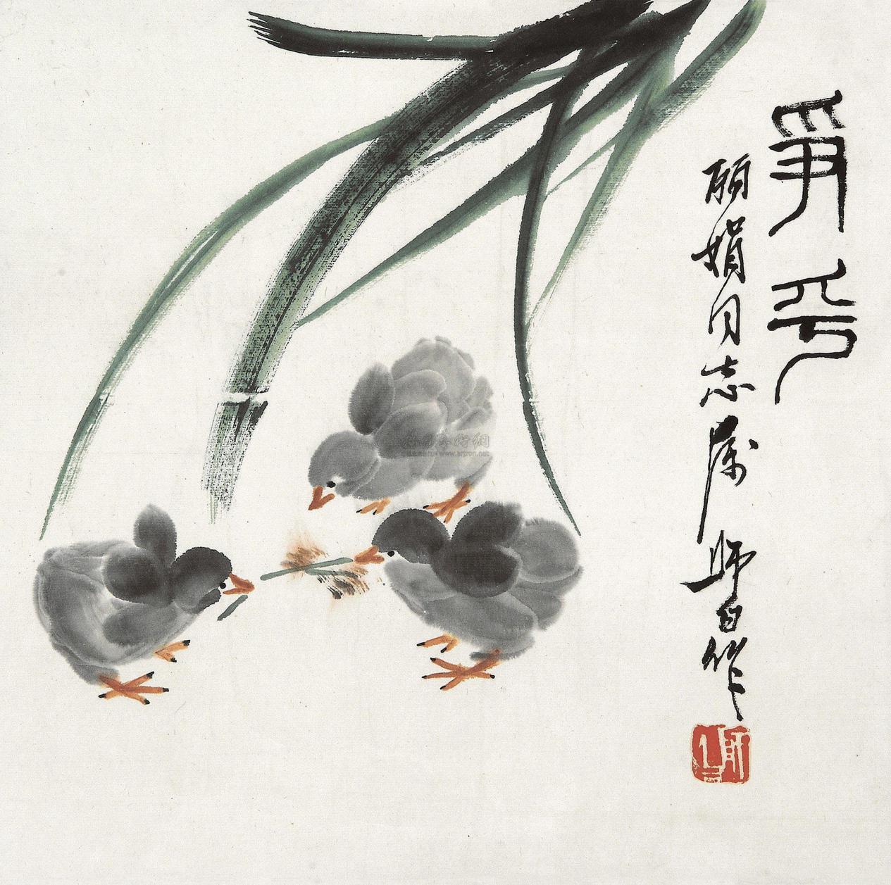 他既是齐白石的徒弟更是义子，画小鸭子一绝-娄师白的故事- 知乎
