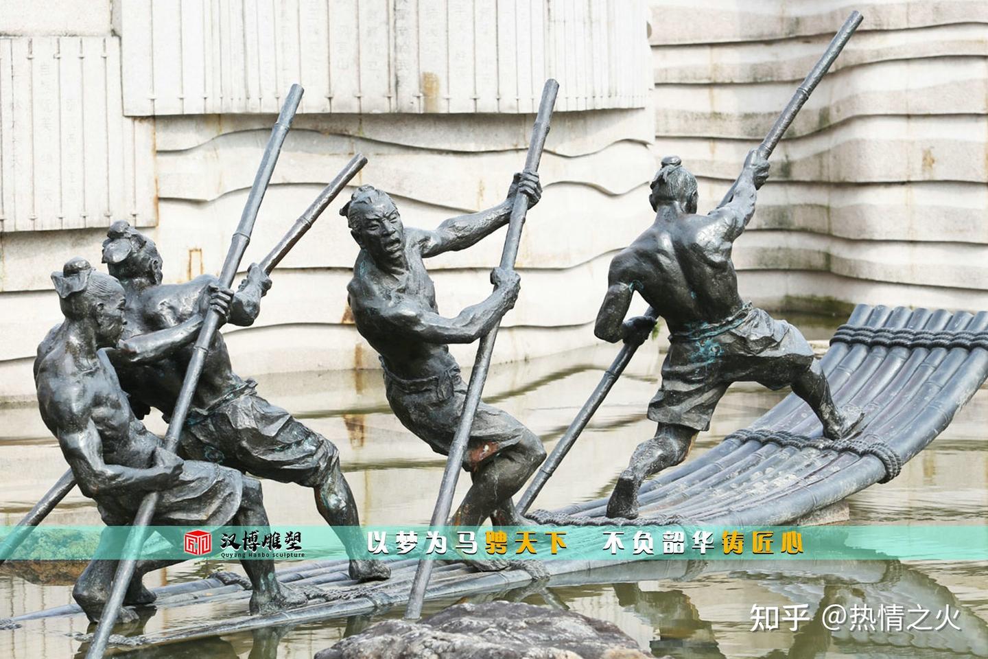 纤夫大型人物铸铜雕塑,放在街道的雕像 - 知乎