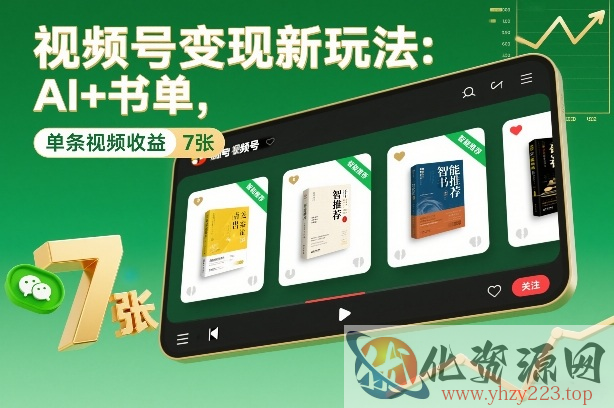 视频号变现新玩法：AI+书单，单条视频收益7张+