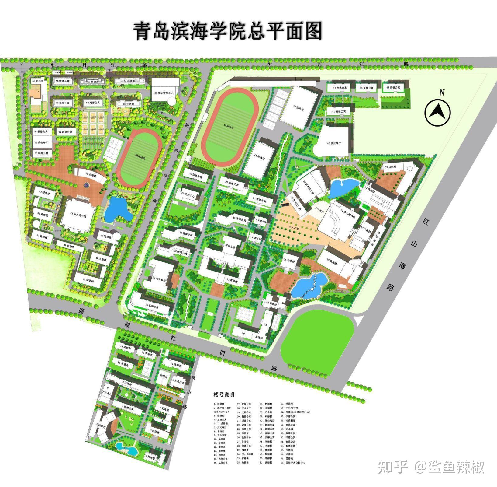 青岛滨海学院校内地图图片