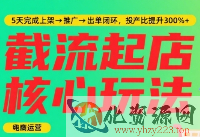 淘宝截流快速起店玩法，掌握暴力快速起店的流程，5天完成上架-推广-出单闭环