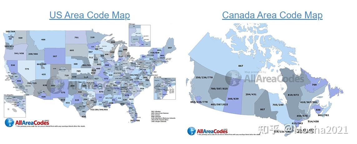 怎麼通過區號來判斷美國電話的歸屬地