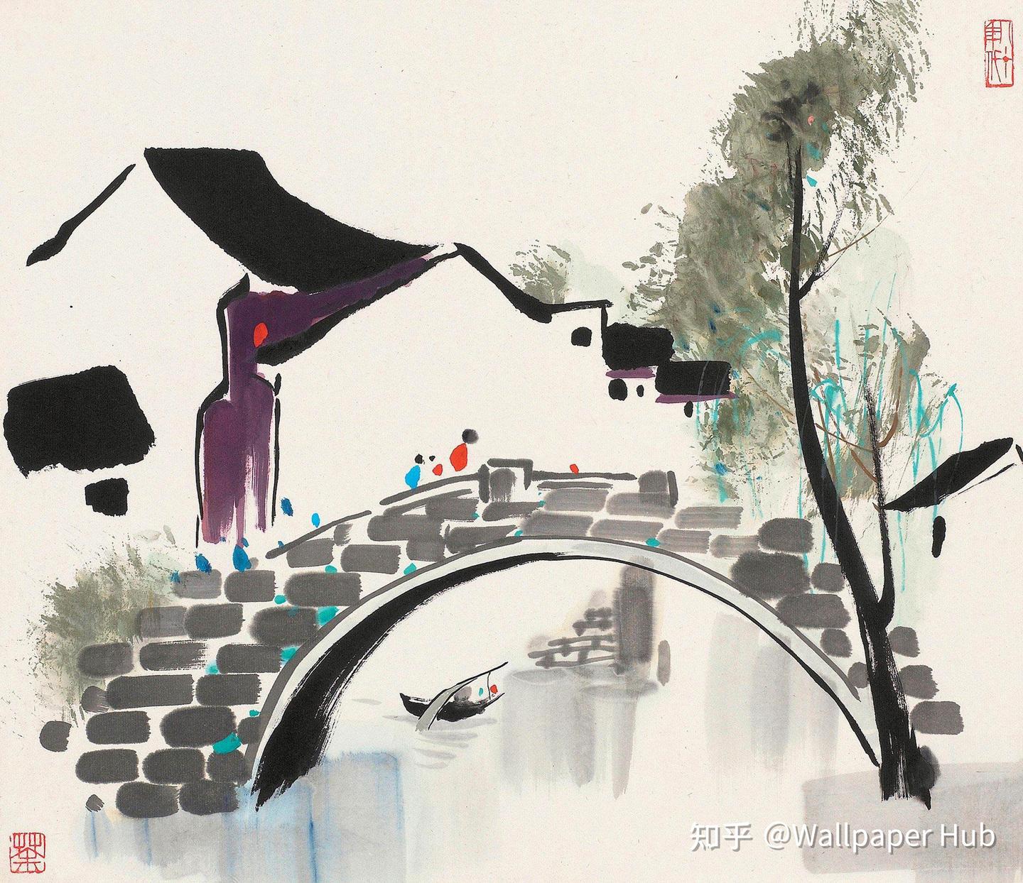可能是吴冠中最全的高清原画合集了 - 知乎
