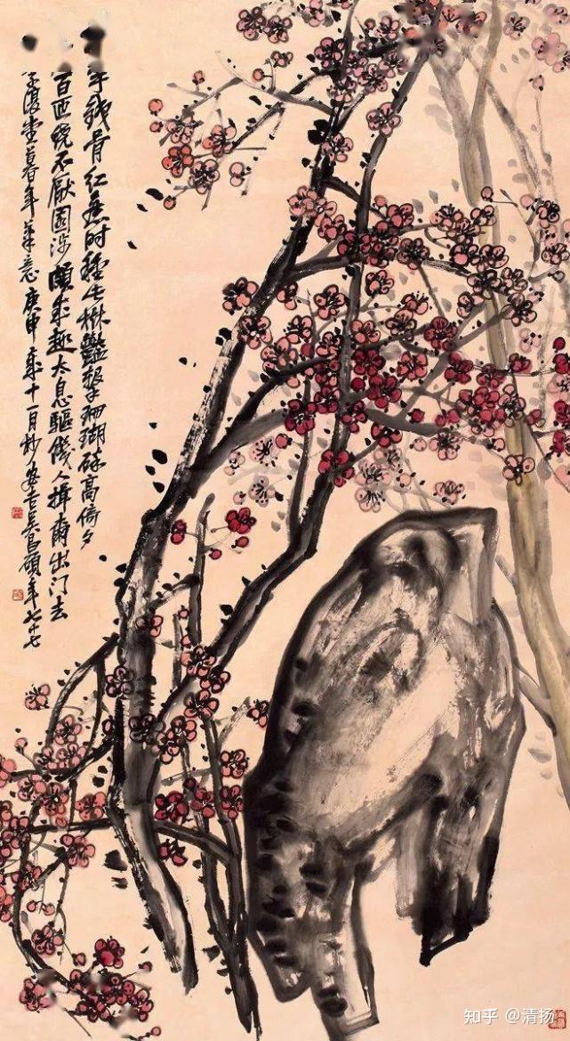 吴昌硕画梅花，真是一绝！ - 知乎