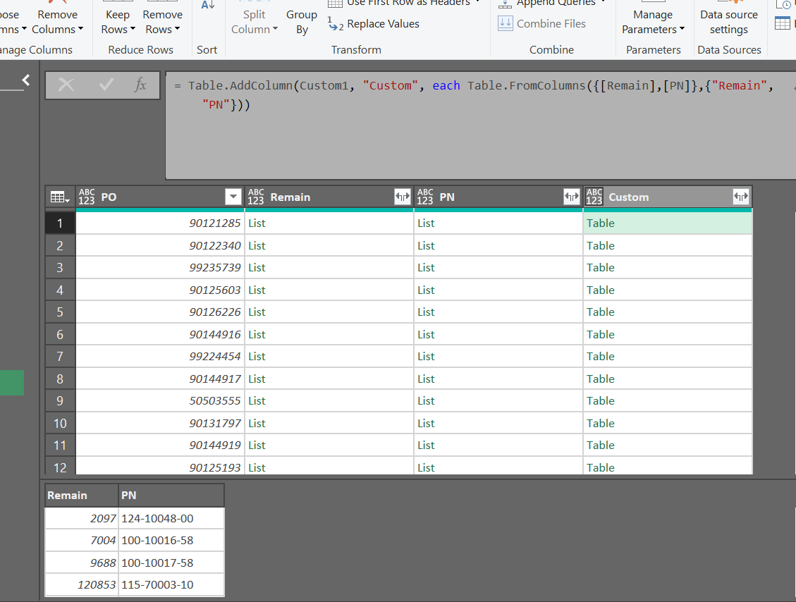 Table. Add Column Power Query Power query中两个List合并成一个Table - 知乎
