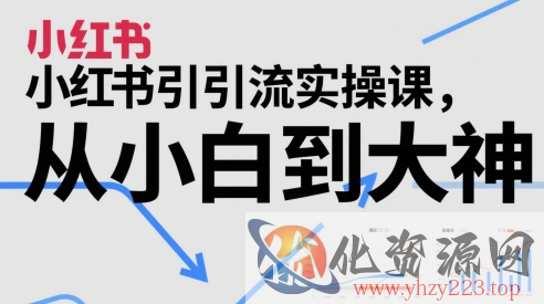 小红书引流实操课，从小白到大神