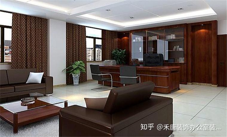 办公室背景墙效果图 - 知乎