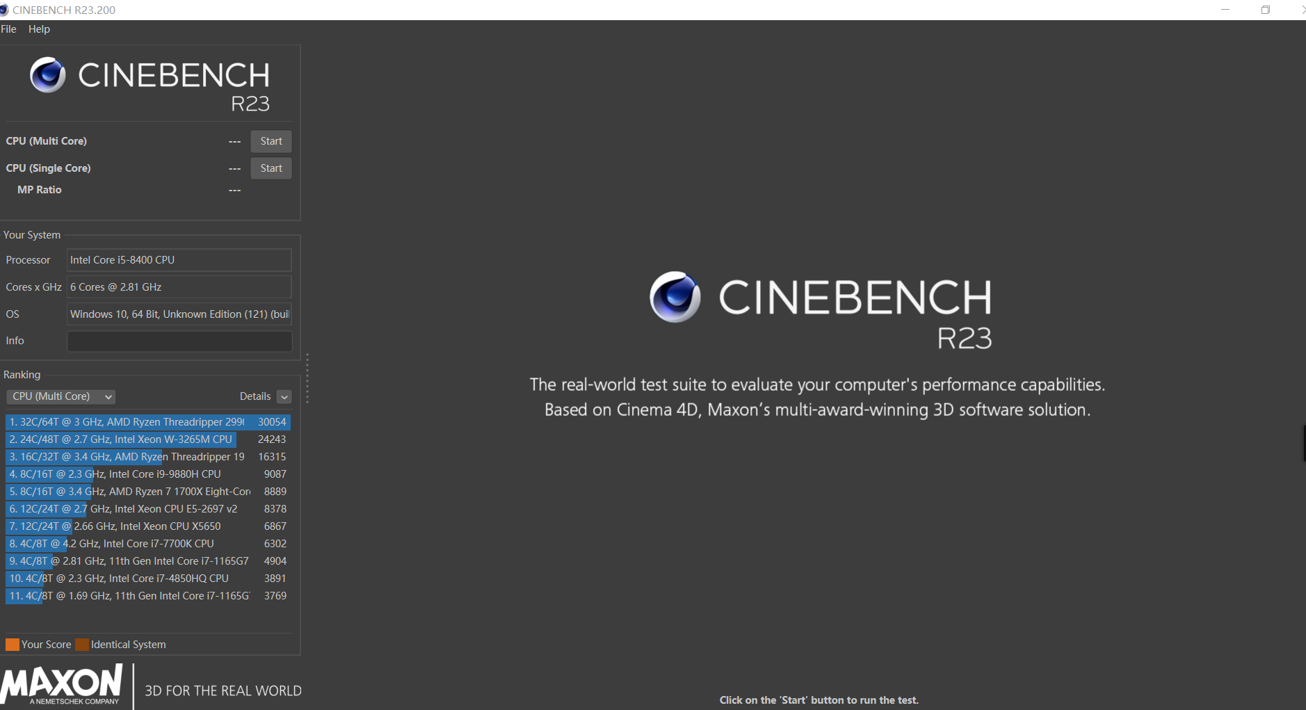 10980xe Cinebench R23