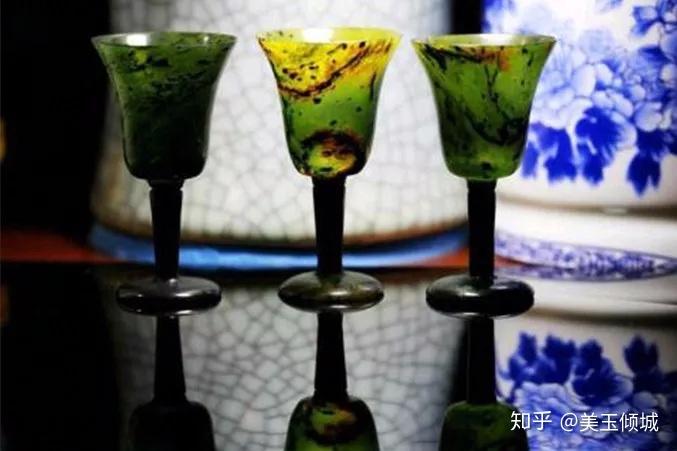 240120き 夜光杯 碧玉夜光杯（対） 240120き 夜光杯 碧玉夜光杯（対）