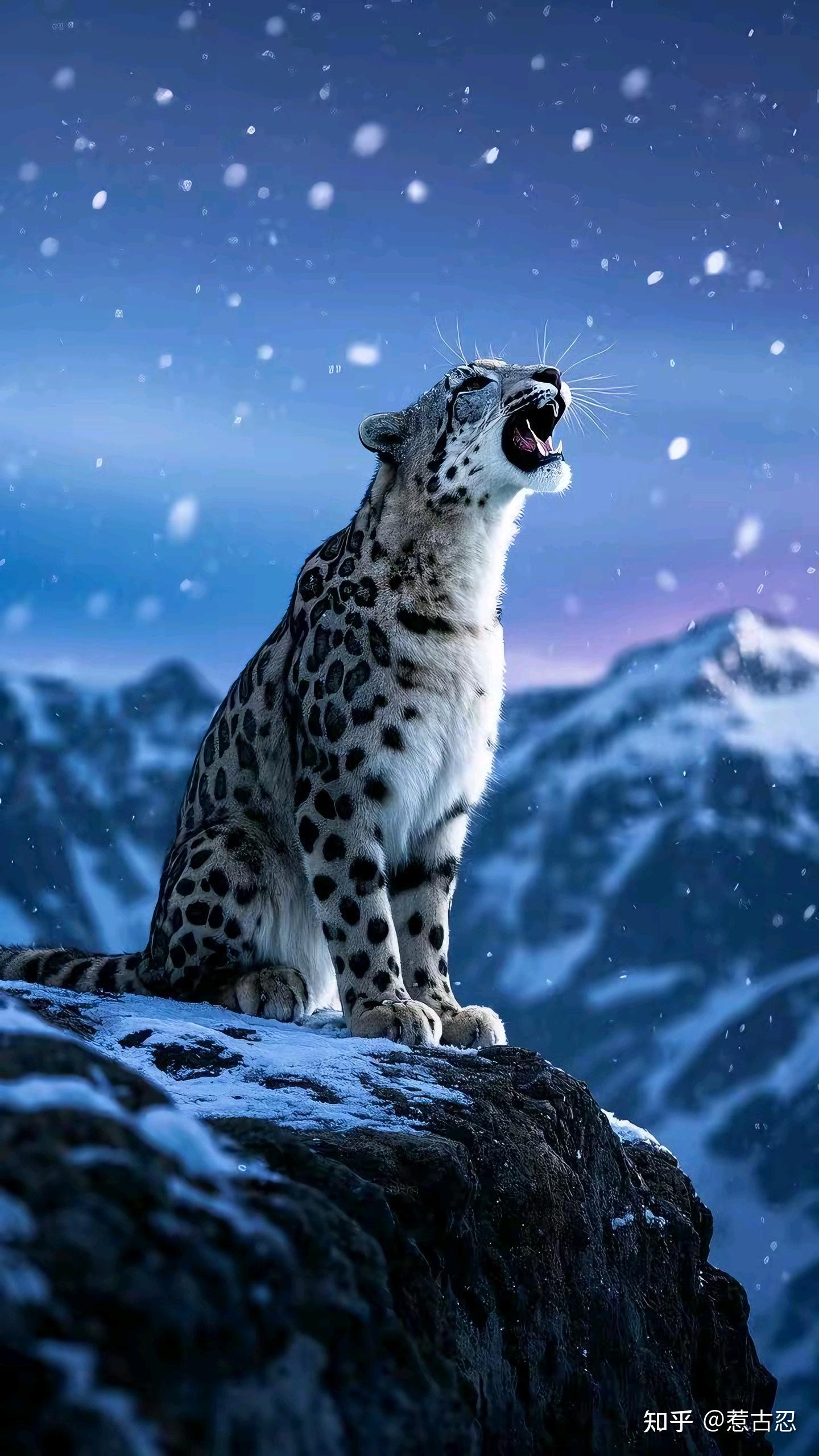 雪豹雪山之巅的王者