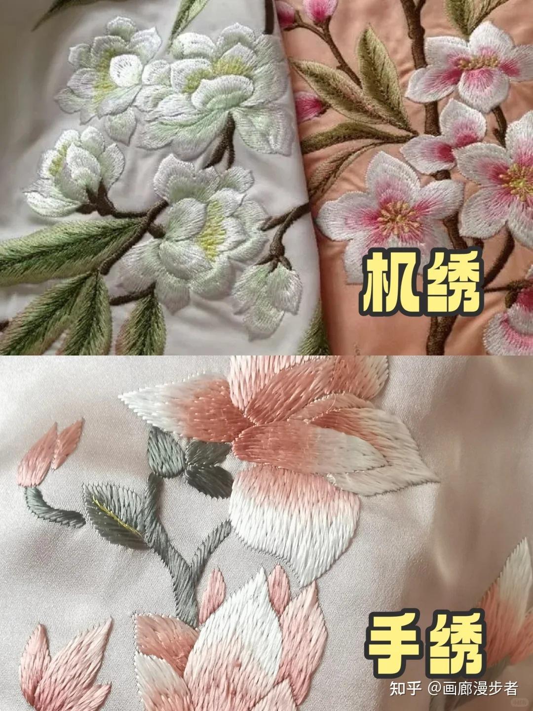 机绣VS手绣?3个细节教你一眼辨真伪 - 知乎