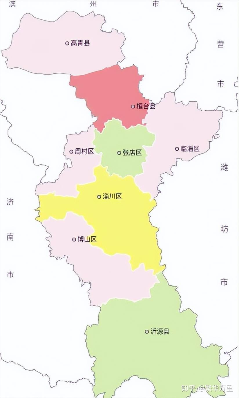 淄博市的辖区调整，山东省的第7大城市，为何有8个区县？ - 知乎