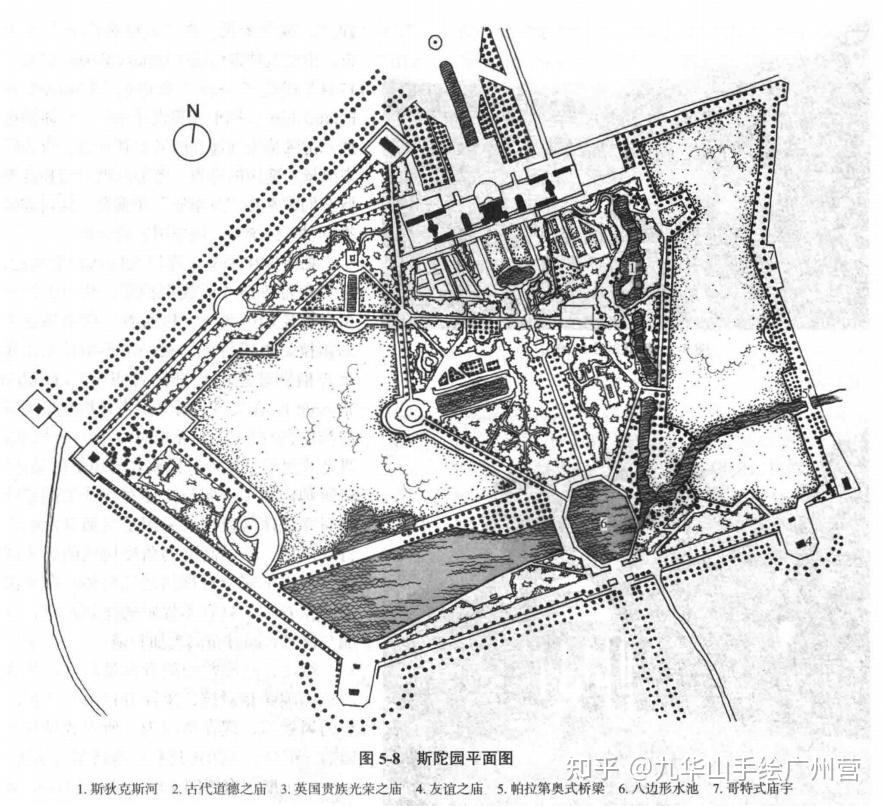 【风景园林理论】《西方园林史》经典园林平面图-画图题必备素材(下) - 知乎