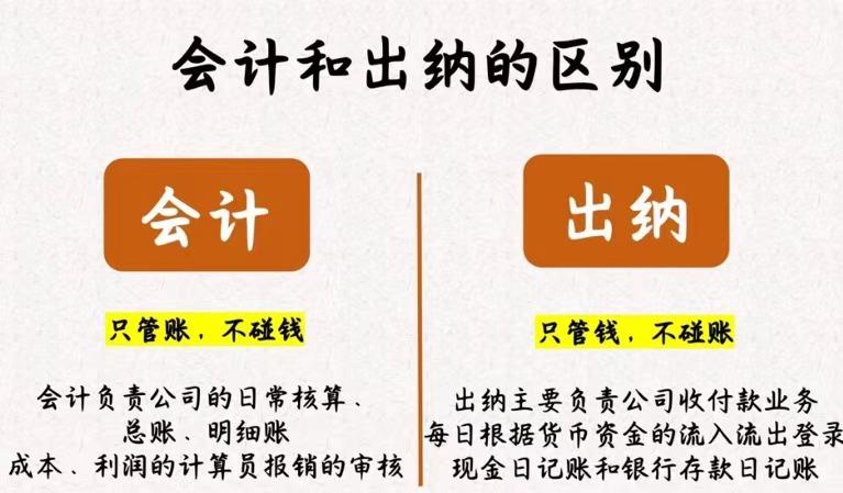 西安的代账会计们一定要看!会计VS出纳? - 知乎