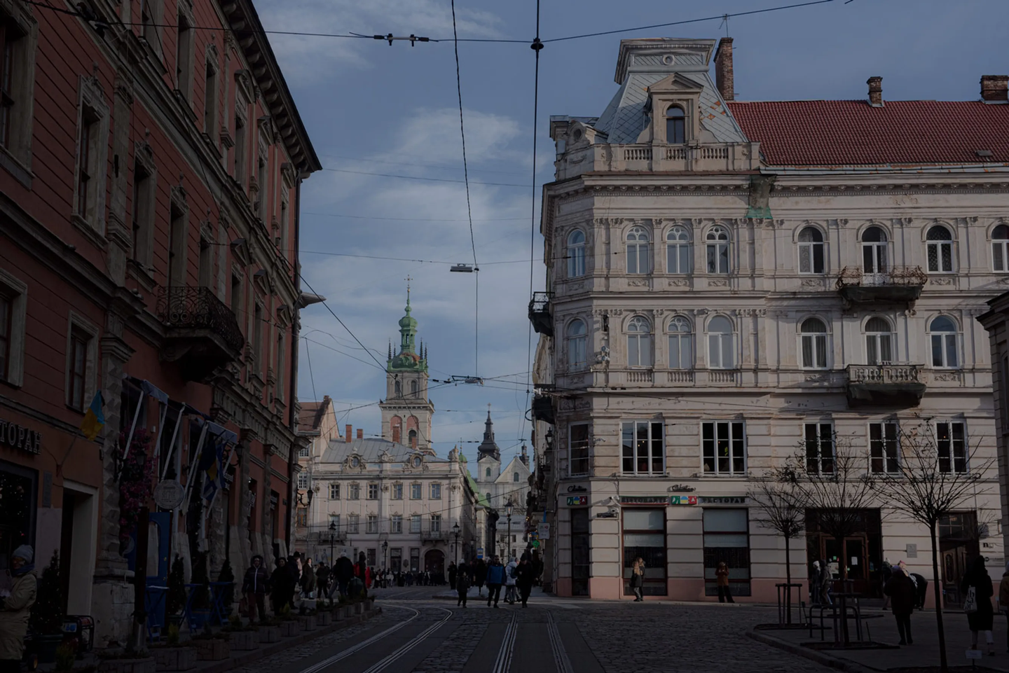 从大教堂广场到市场广场的景色