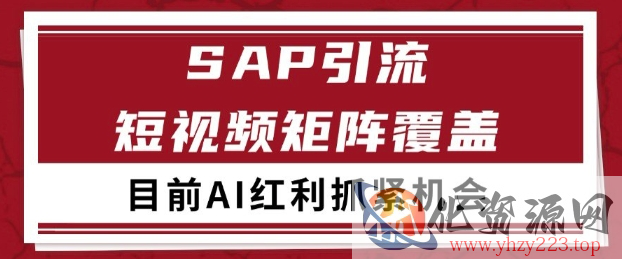 小红书某音sap赛道引流获客 自热矩阵日引200+【揭秘】