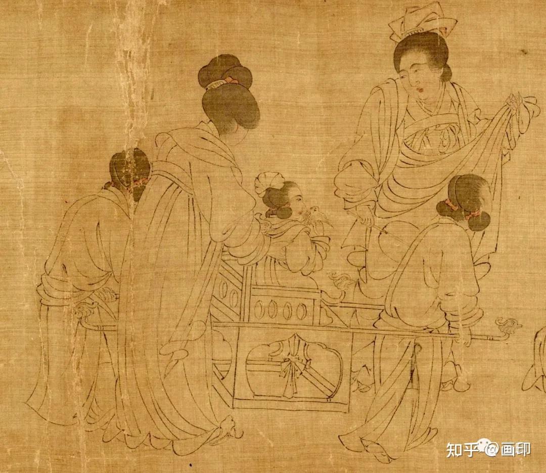 五代· 周文矩《宫中图卷》 - 知乎