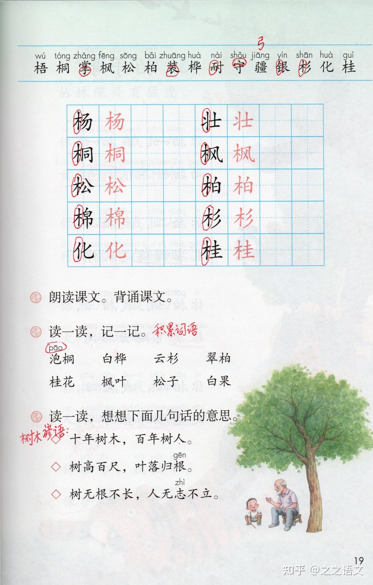 二上语文识字第2课《树之歌》学习笔记 - 知乎