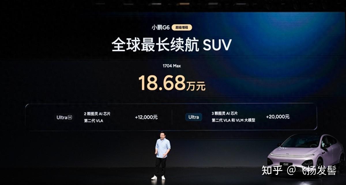 1704km全球综合续航最长,小鹏G6超级增程上市18.68万元起售
