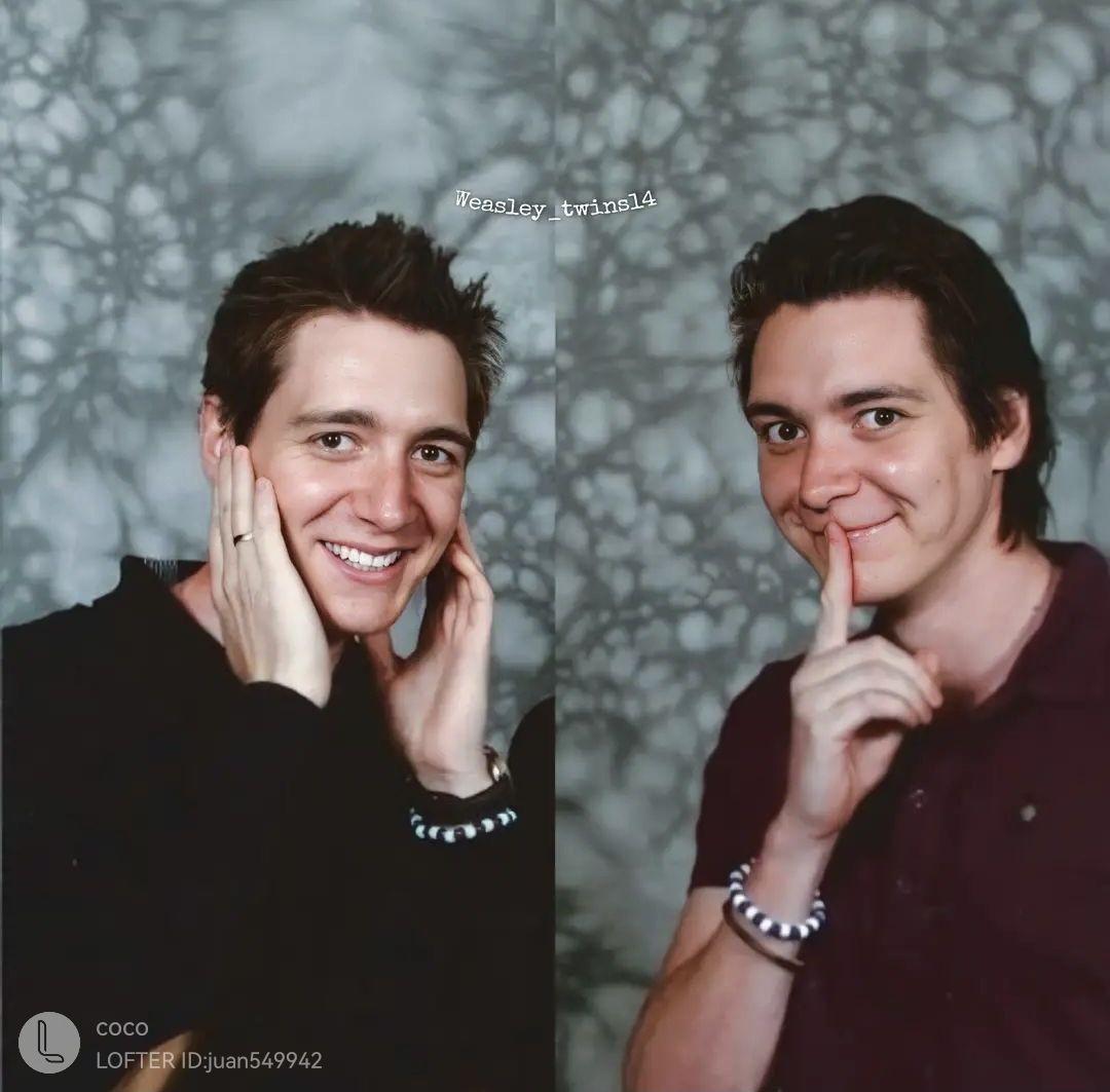 请问有人有韦斯莱双子弗雷德韦斯莱乔治韦斯莱的照片吗特别帅的那种