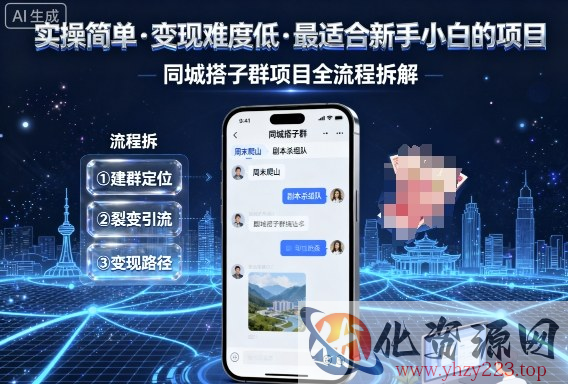 实操简单，变现难度低，最适合新手小白做的项目，每天轻松收入3张，同城搭子群项目全流程拆解