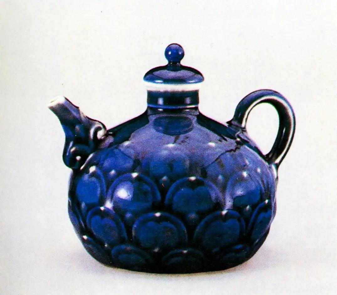 中国古美術　清時代霁蓝釉茶碗 XG3-2 中国古美術 清時代霁蓝釉茶碗 XG3-2 中国古美術清時代