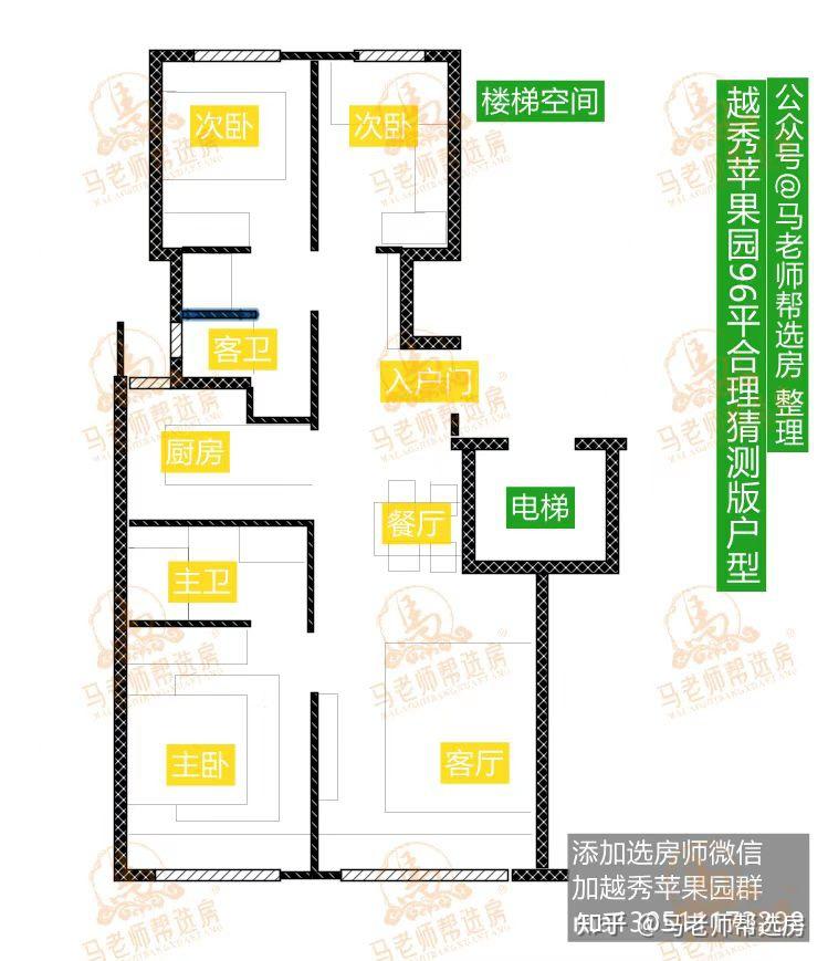 越秀苹果园,爆料全套户型图!(第一篇) - 知乎