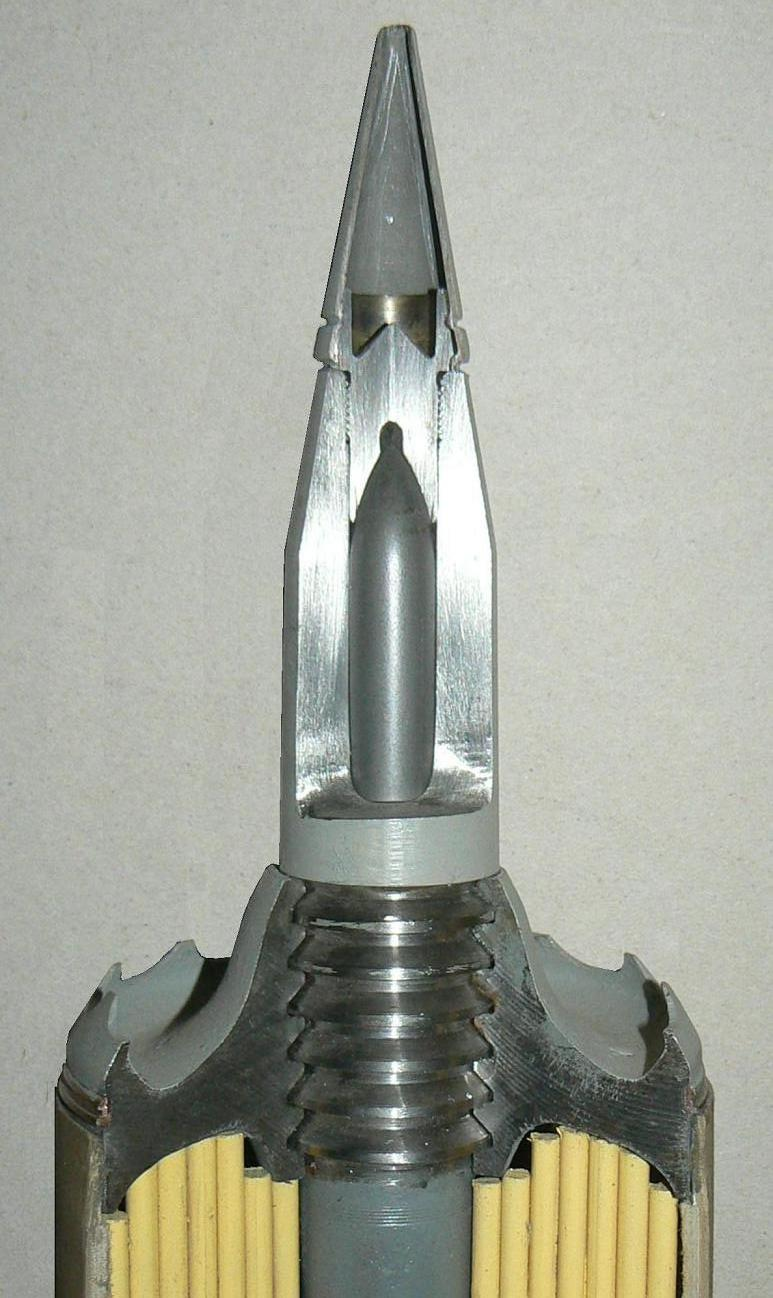 尾翼稳定脱壳穿甲弹弹头是尖的吗