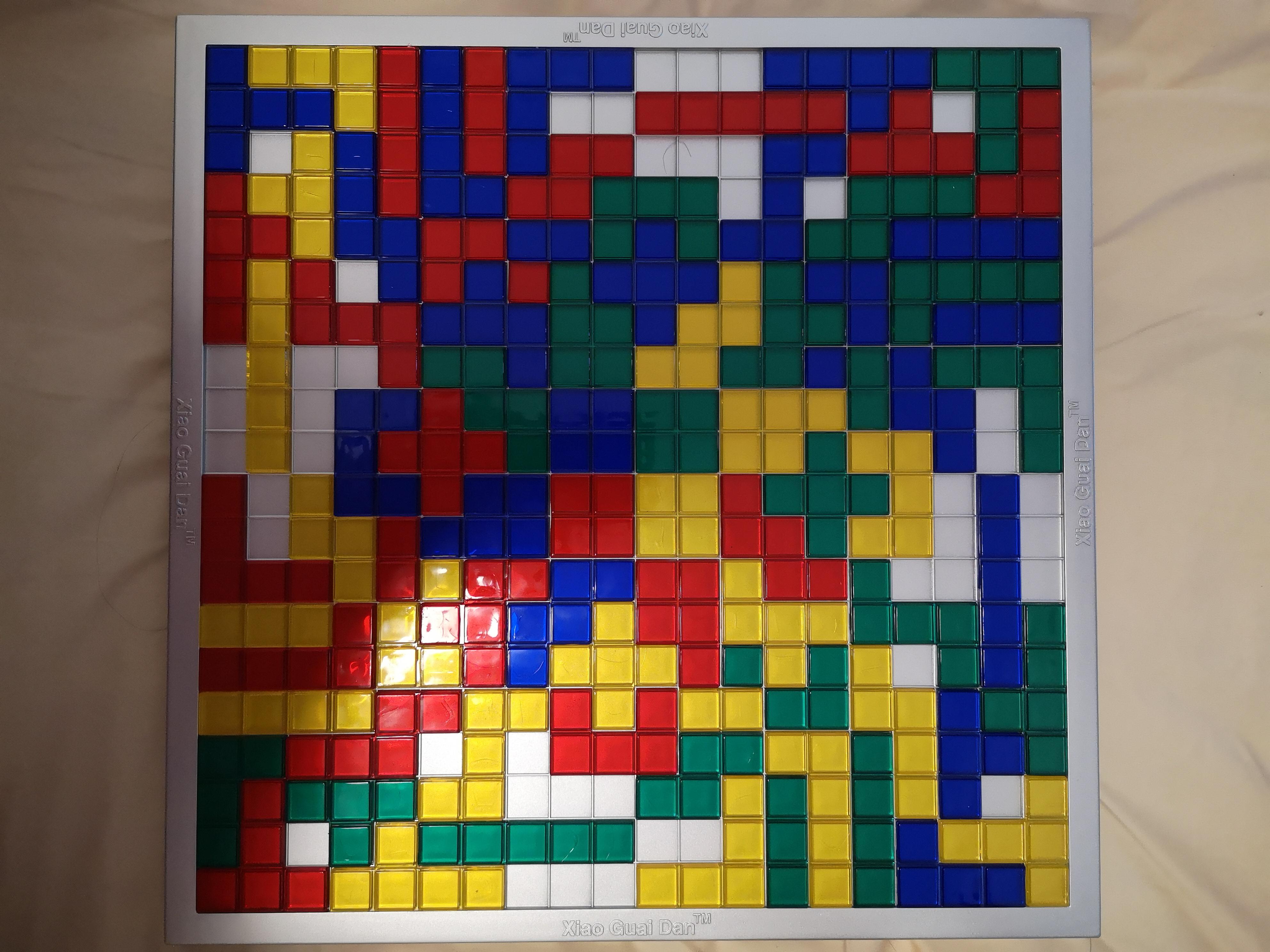 角斗士格子方格游戏能不能把四个颜色所有棋子放完