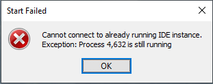 pycharm启动失败Cannot connect to already running IDE instance. Exception ...