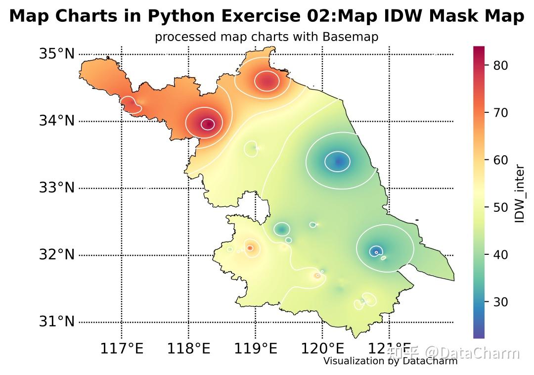 绘图提高篇 | Python - IDW插值计算及可视化绘制 - 知乎