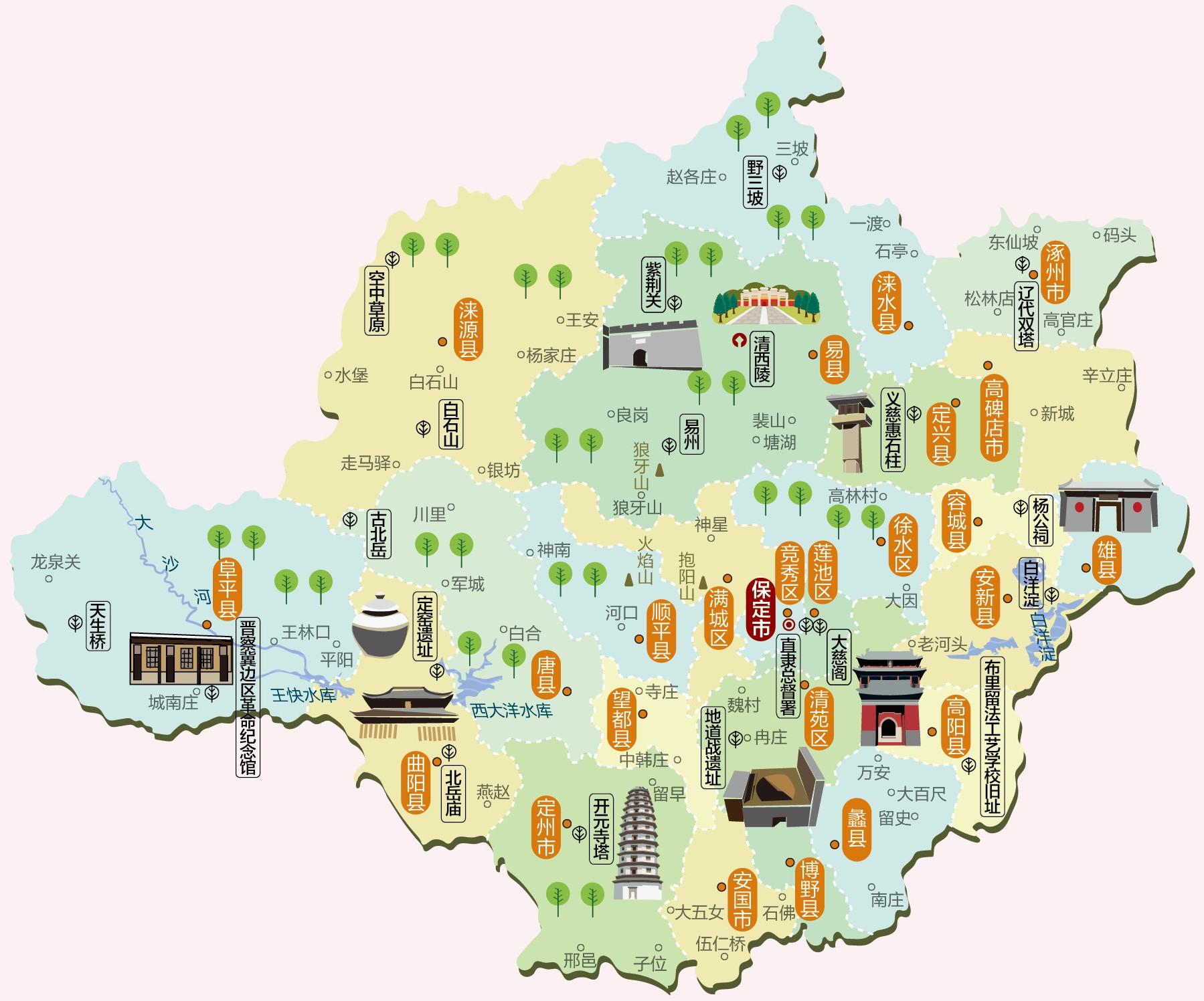 河北省旅游必备高清人文地图+11个地级市 - 知乎