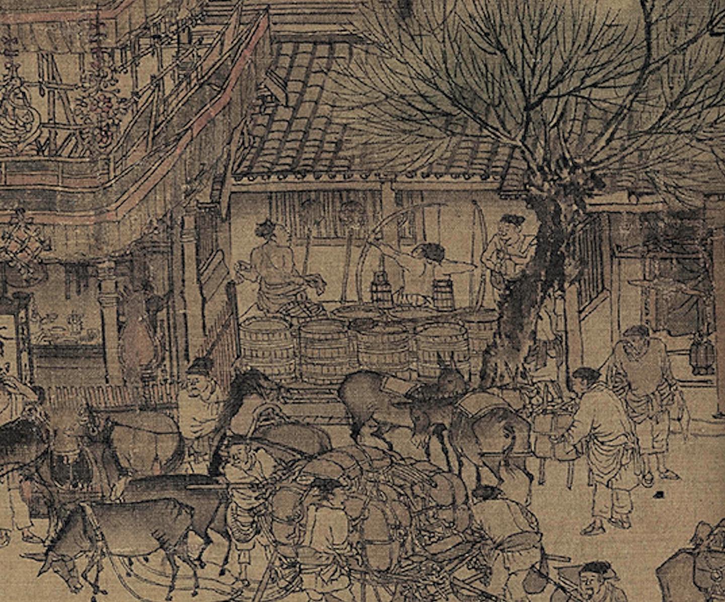 神品の清明上河図 御宝 名家張擇端 北宋 国宝 卷絵 歴代皇帝の