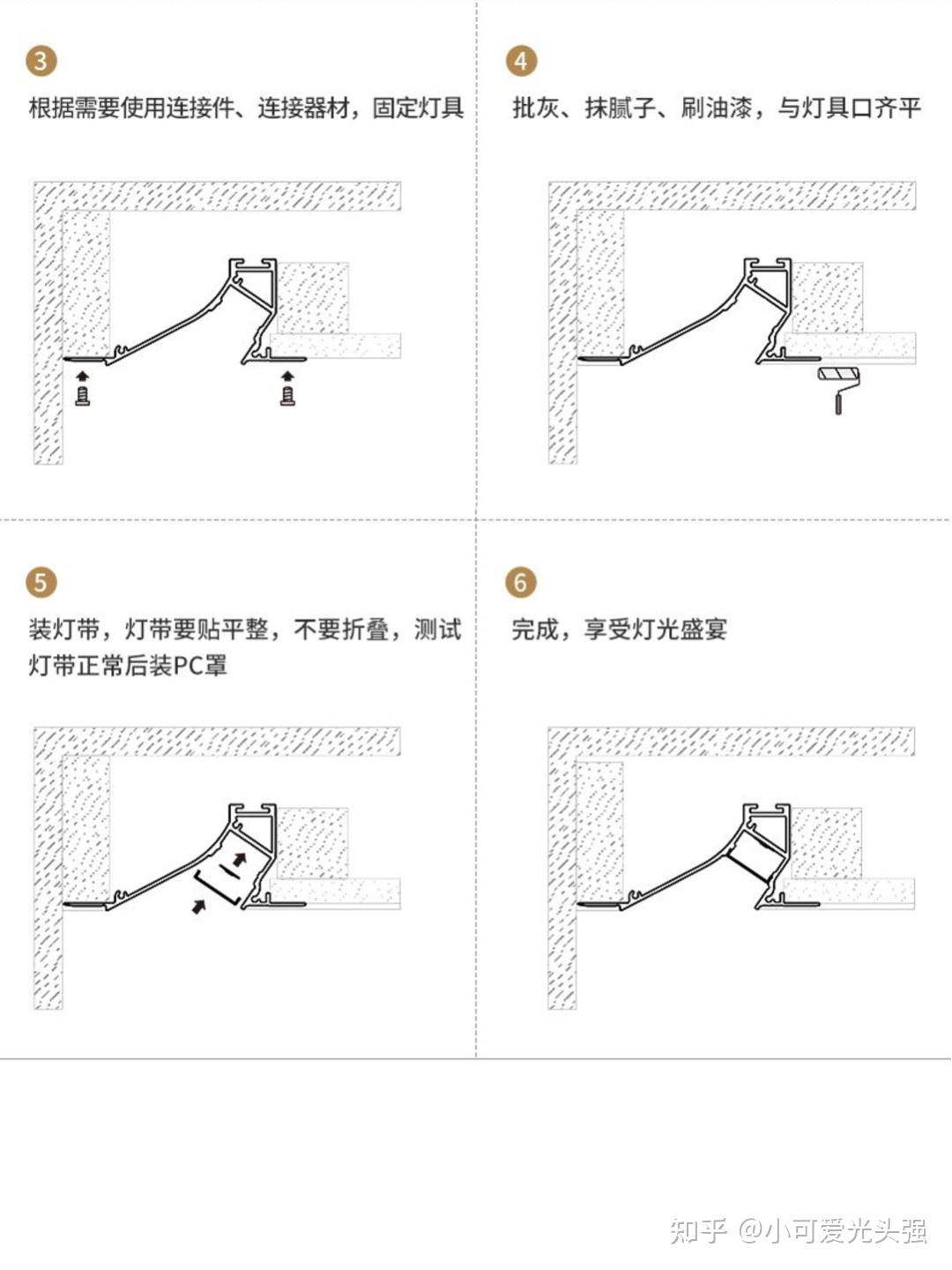 第六十七章：线性灯，磁吸轨道灯的安装方法 - 知乎
