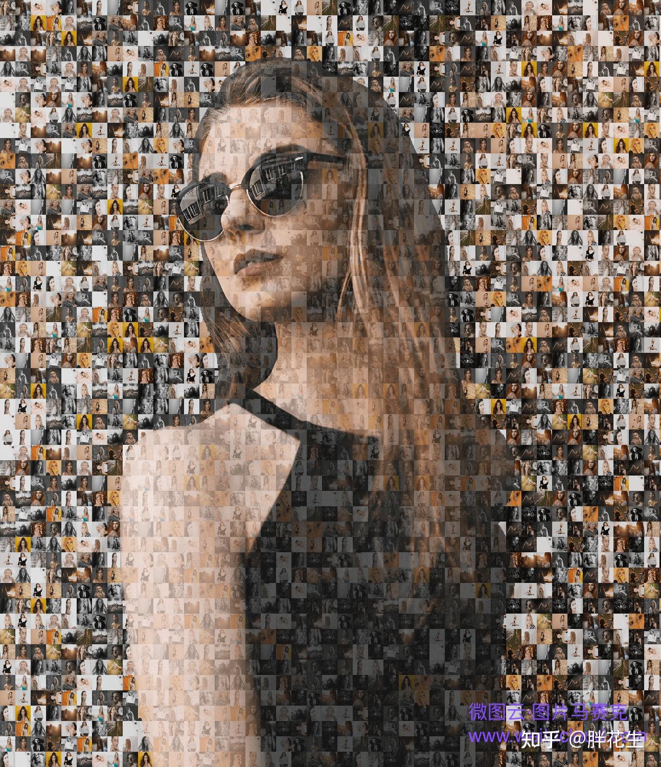 由数量众多照片拼贴而成的马赛克图片是怎么做出来的