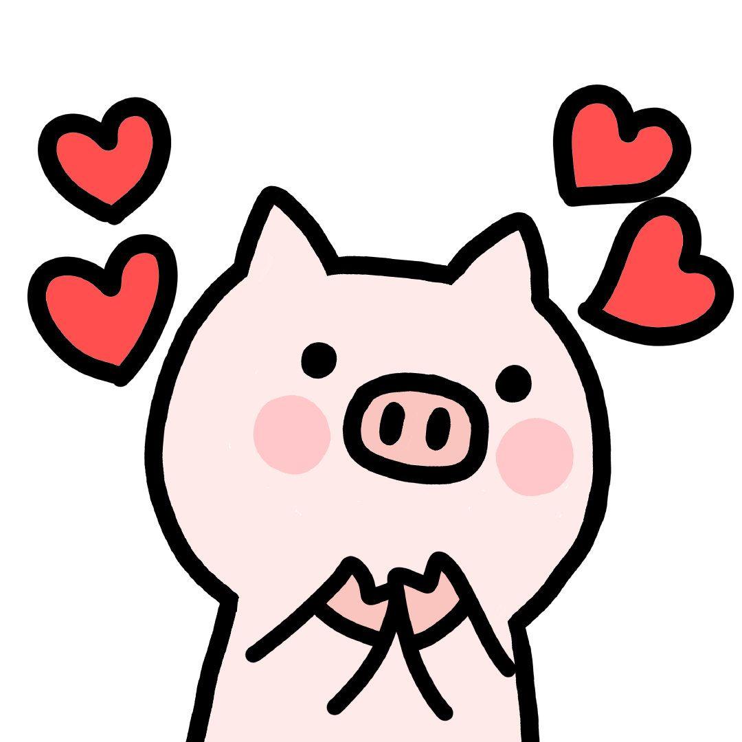 请问大家有这样的猪猪头像么?(无水印)?