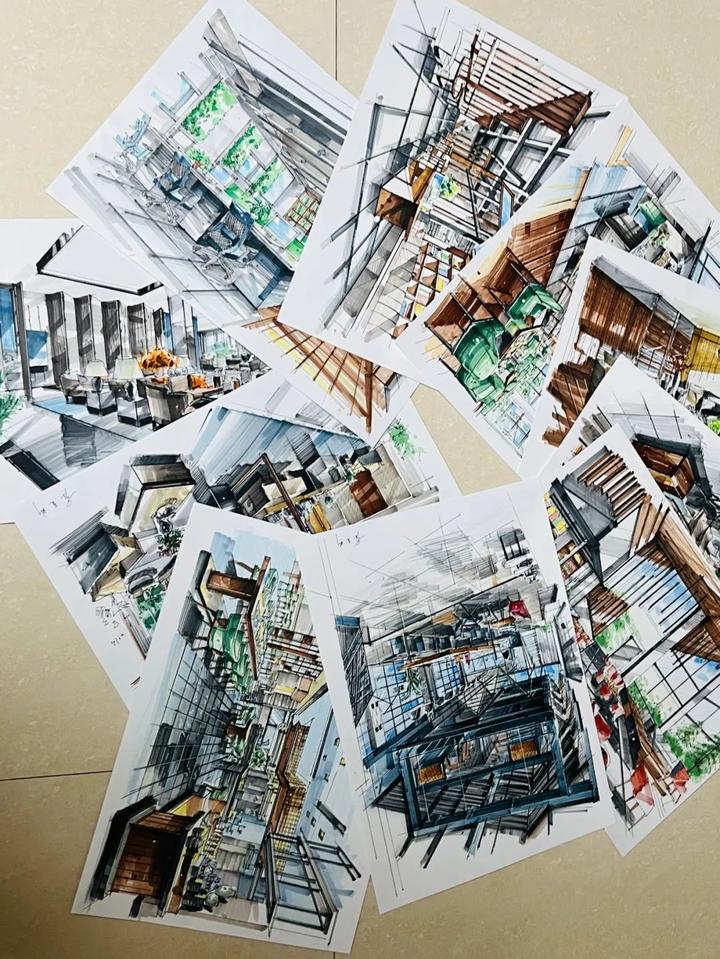 环艺室内方向——“3x7”手绘打卡优秀作品展示 - 知乎