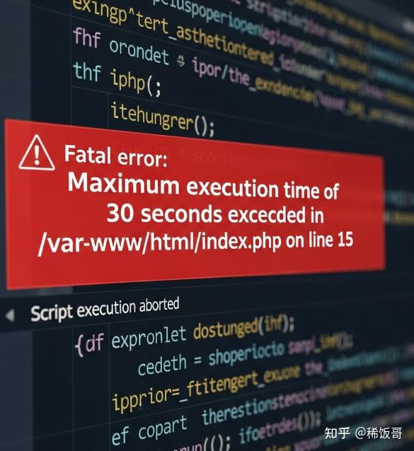 PHP 执行超时 Maximum execution time exceeded？不改配置也能救！ - 知乎