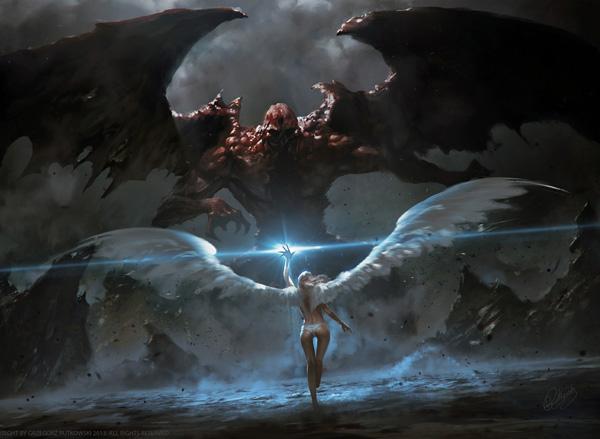 神(天使)和鬼(魔鬼)放在一起对比,应该是什么样子? - 知乎