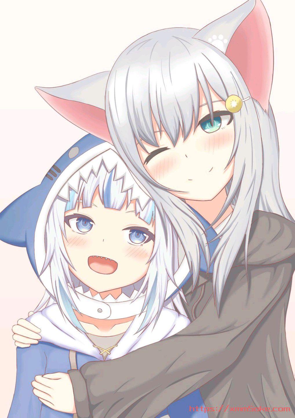 二次元白毛图片