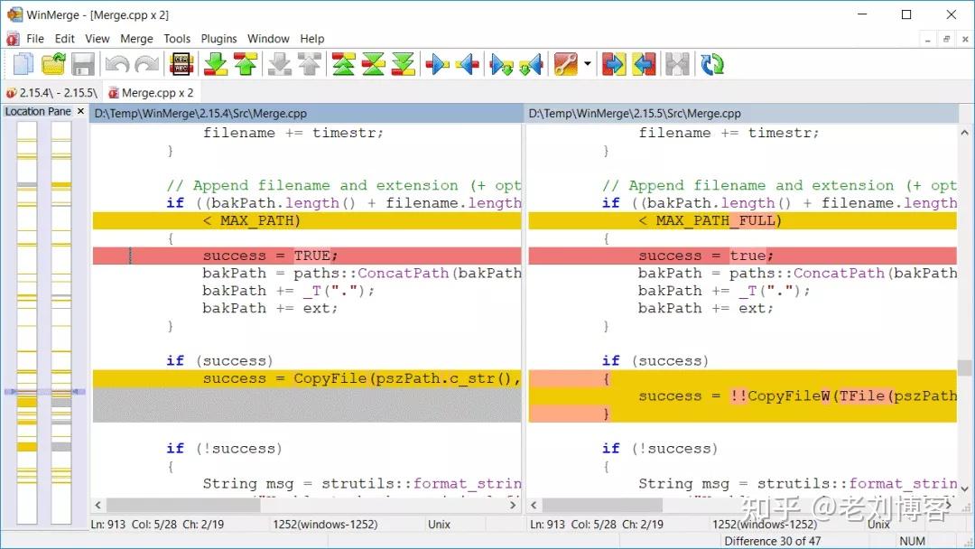 Diffuse Code Compare 7款程序员常用的代码比较工具分享:WinMerge,Diffuse,Beyond Compare,Altova DiffDog,AptDiff ...