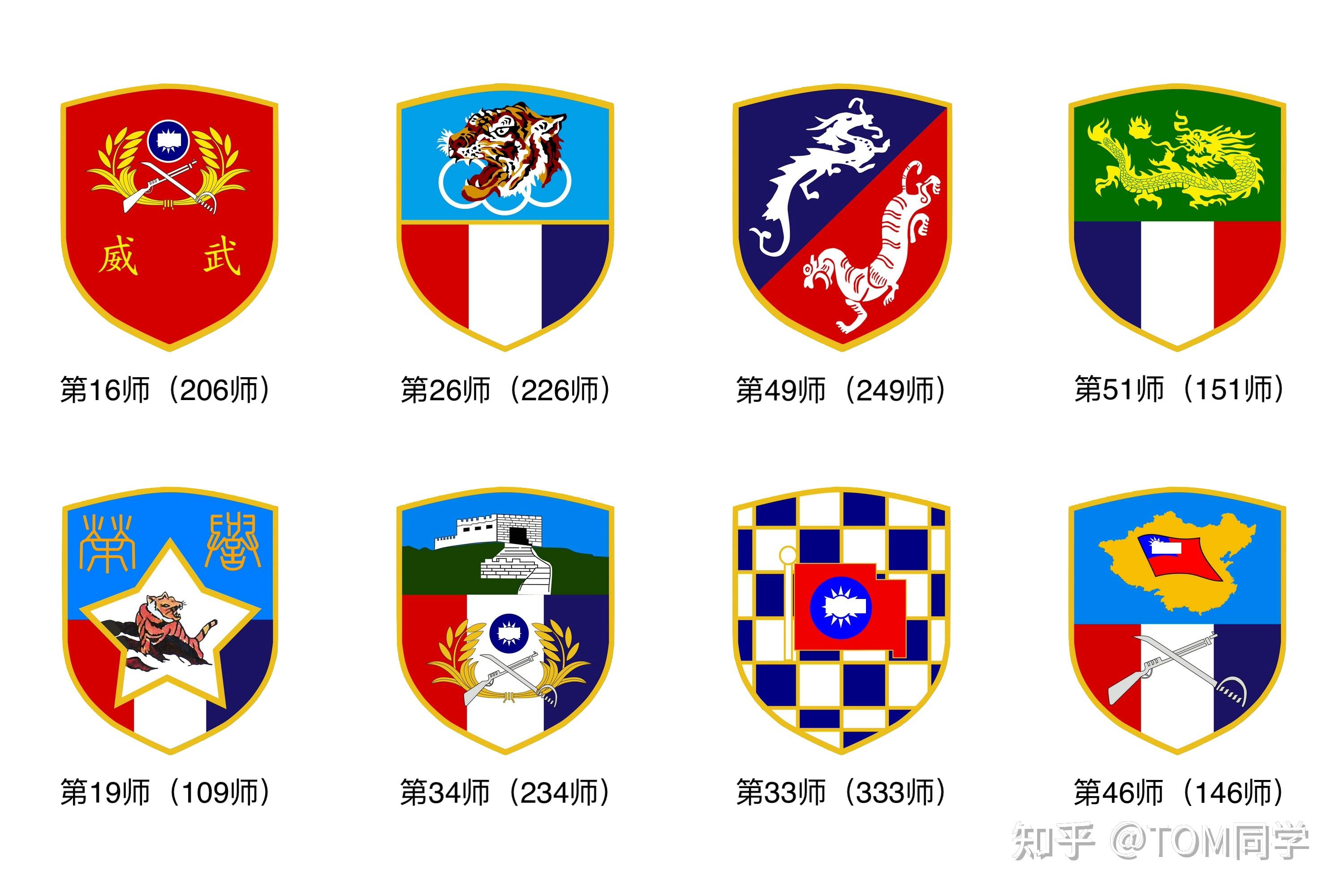 台军 陆军队徽全解析