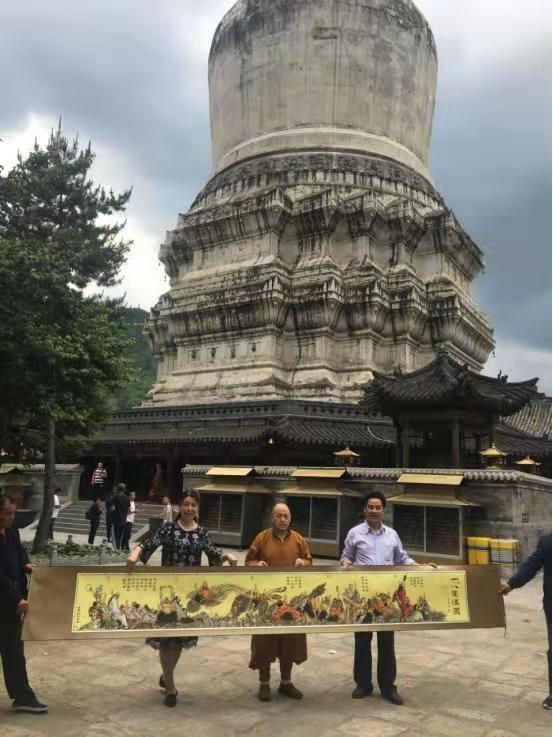 五台山塔院寺与主持晤