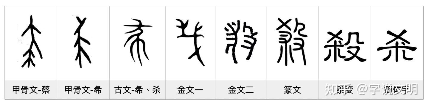 杀——每日一字·殳部字 - 知乎