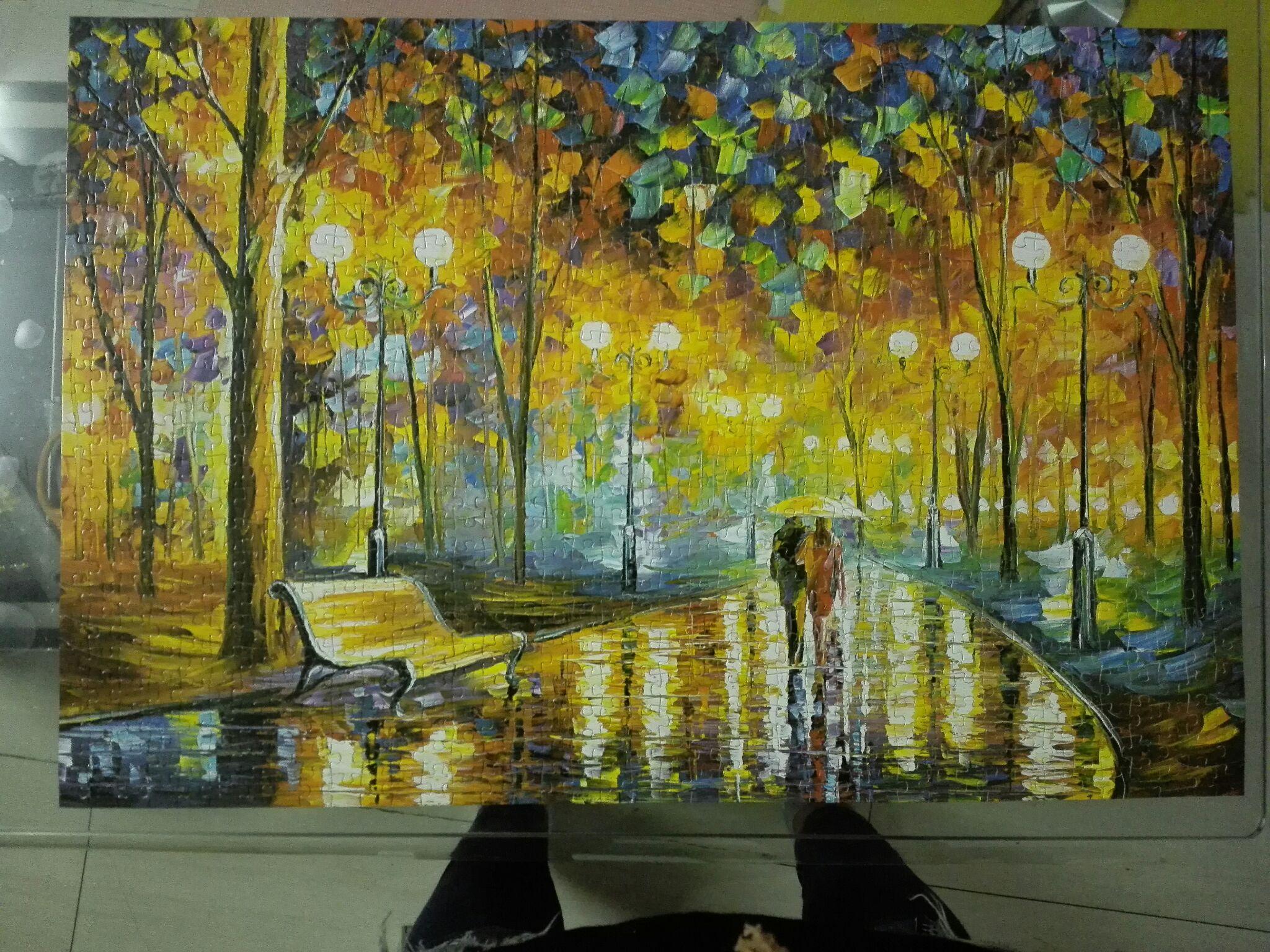 1000片的雨夜漫步拼图要怎么拼啊从哪入手啊