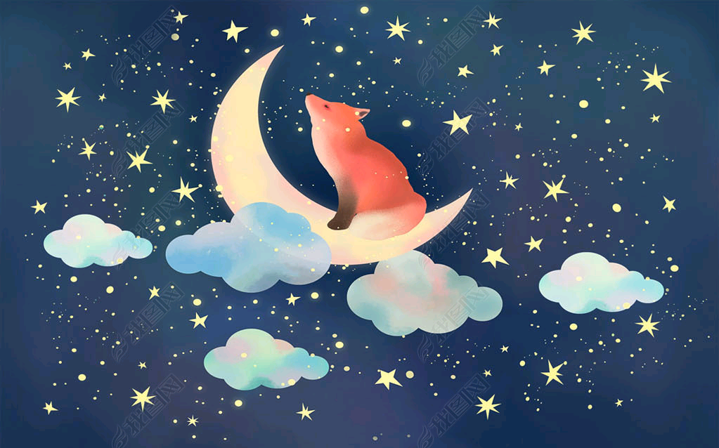 能不能给我一张有关"月亮"和"狐狸"的图片? - 知乎