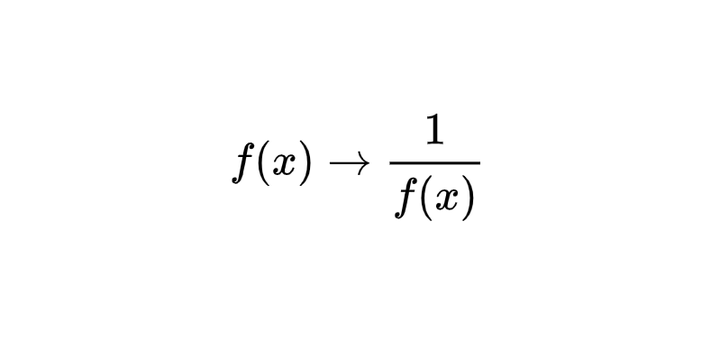已知f(x), 如何画1/f(x)图像？ - 知乎