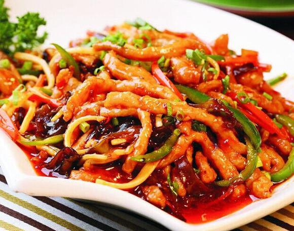 四川美食鱼香肉丝的家常做法 #低音号免费语音导游