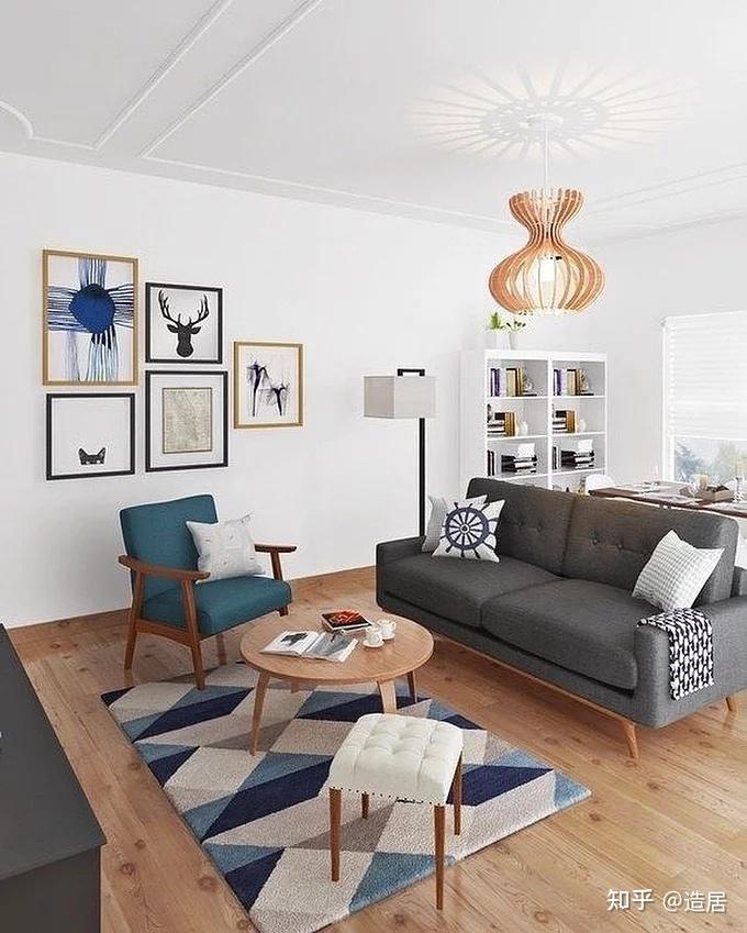 客厅沙发如果不靠墙,有什么好的设计方案? 