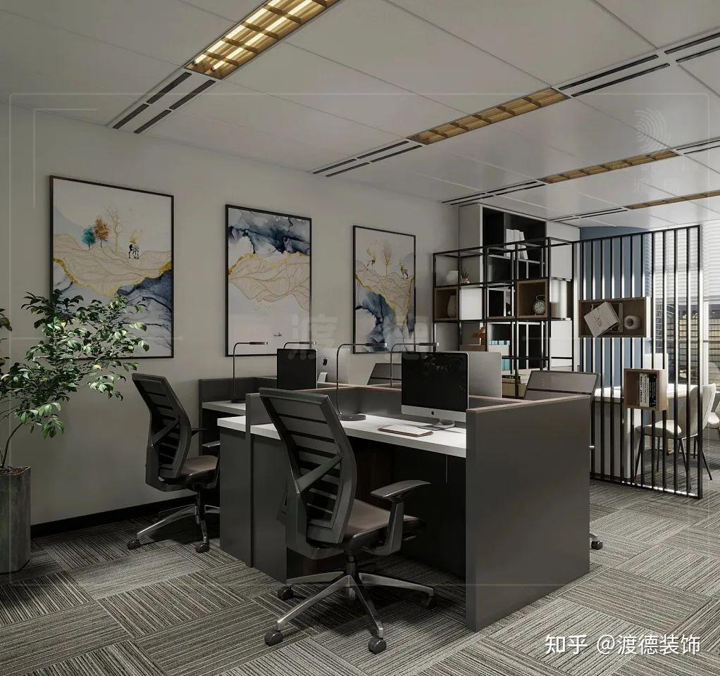 办公空间设计 | 490㎡简约时尚办公室设计 - 知乎